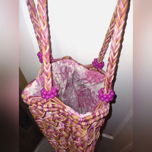 Macrame Handbag Straw Market Souvenir - Picture 9 of 12
